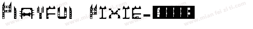 Playful pixie字体转换